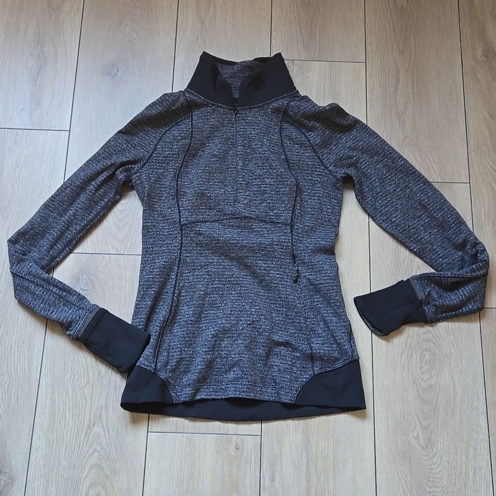 LULULEMON RUNDERFUL 1/2 ZIP PULLOVER TOP SIZE 2